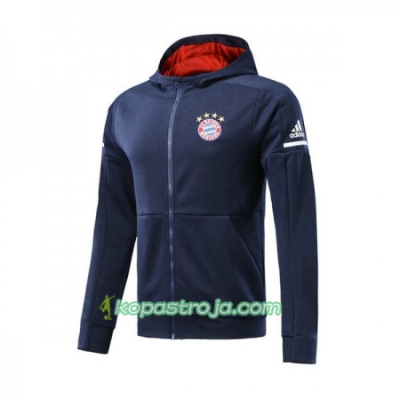 FC Bayern München Träningsjacka Hood 2017-18 Blå